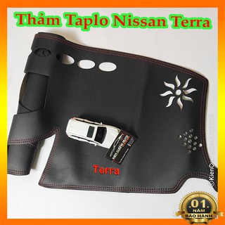 [ BẢO HÀNH 2 NĂM ] Thảm Taplo Nissan Terra Các đời Da carbon hoặc nhung lông cừu