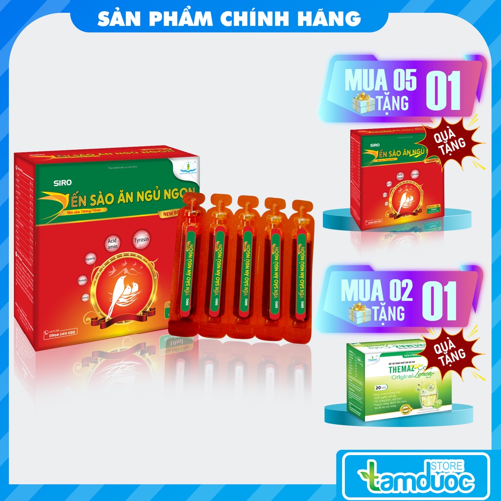 Siro Yến Sào Ăn Ngủ Ngon (Hộp 4 vỉ x 5 ống) Giúp Trẻ Ăn Ngon, Ngủ ngon, Cầm Mồ Hôi Trộm