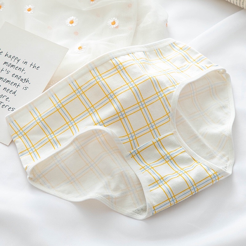 Quần Lót Nữ Cotton Nâng Mông Co Dãn 4 Chiều Hoạ Tiết Thỏ Vàng Dễ Thương JAENIA