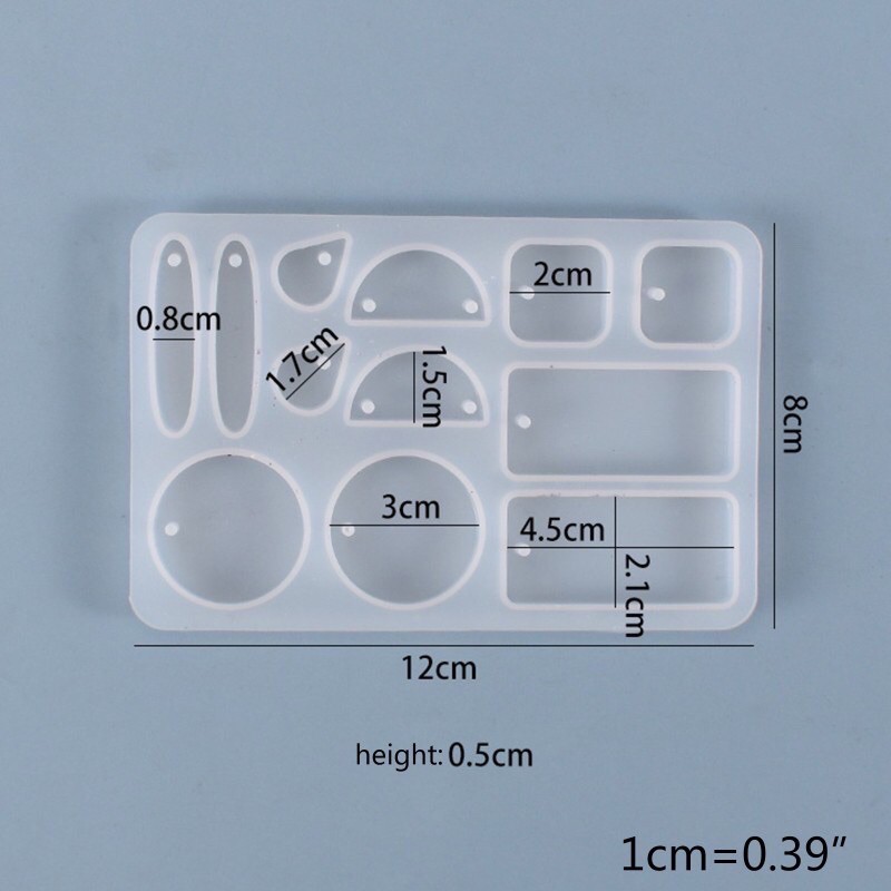 Khuôn Resin Làm Bông Tai Hoặc Móc Khóa Theo Cặp Lớn - Trường Thịnh Sài Gòn