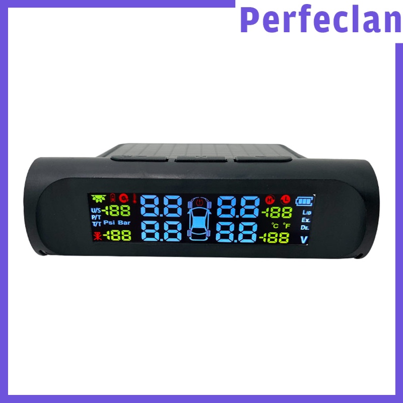 Thiết bị giám sát áp suất lốp xe không dây TPMS với 4 cảm biến ngoài tiện lợi