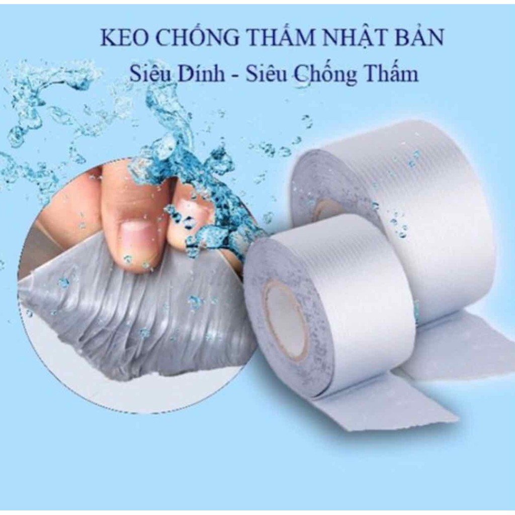 Băng Keo 10cm x 5m Siêu Dính , Siêu Chống Thấm Nhật Bản Size Lớn