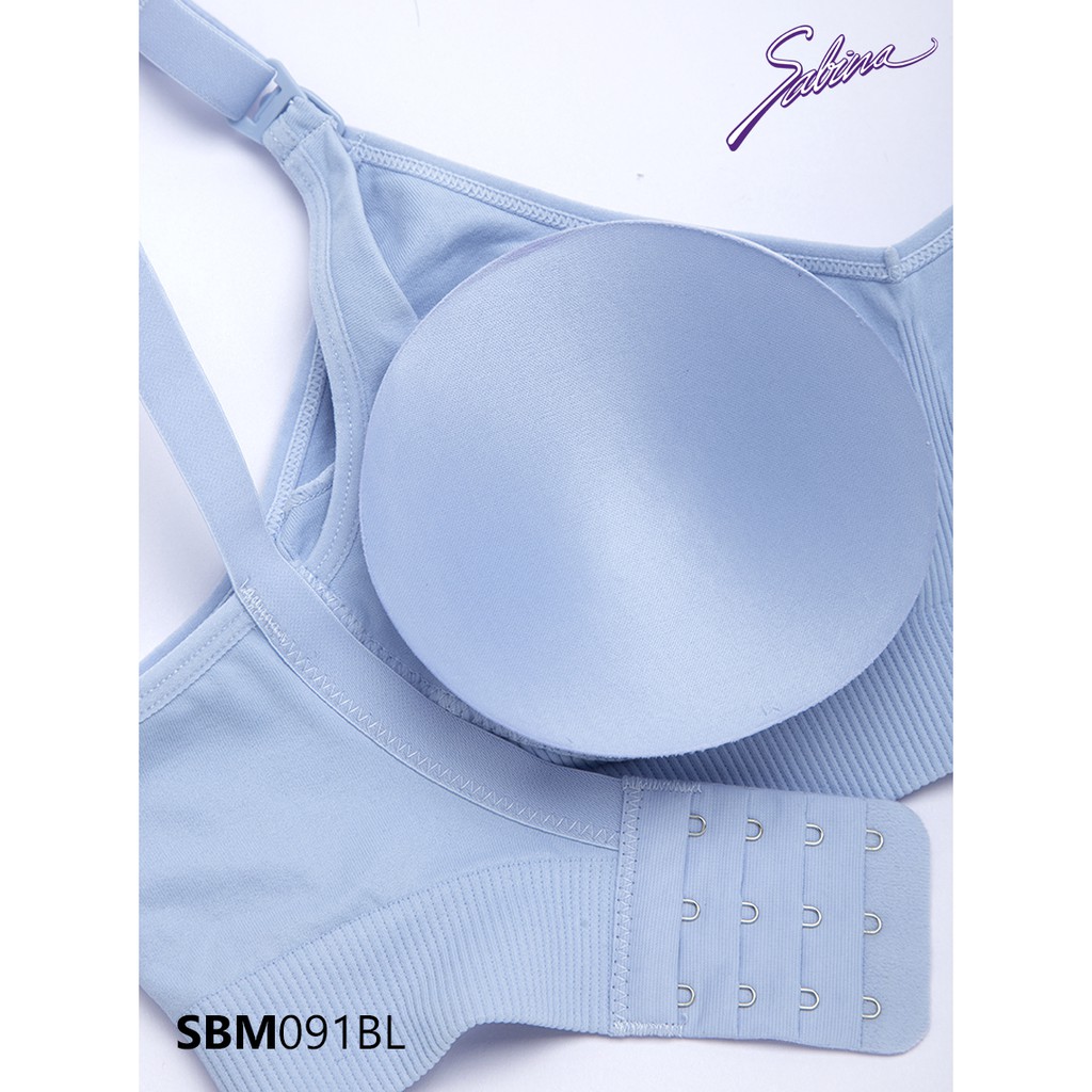 Áo Lót Dành Cho Mẹ Bầu Không Gọng Mút Mỏng Màu Trơn Maternity By Sabina SBM091