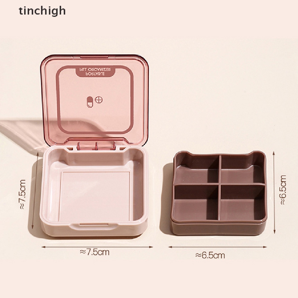 Hộp Đựng Thuốc Mini Bằng Nhựa Tiện Dụng Mang Theo Du Lịch Một Tuần