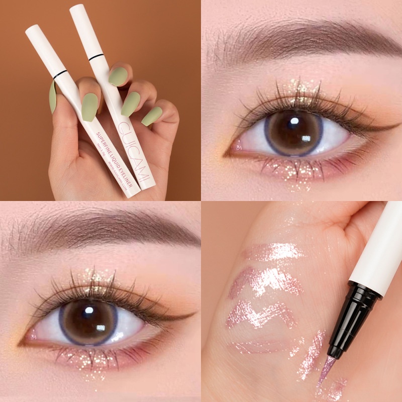 Bút Kẻ Mắt Dạng Lỏng Ánh Ngọc Trai Lấp Lánh Chống Thấm Nước Guicami YR