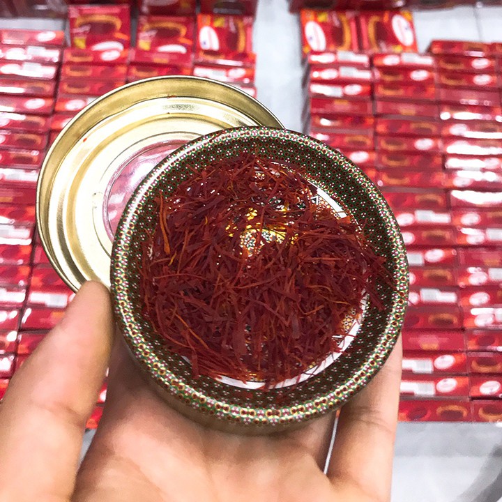 Nhụy Hoa Nghệ Tây Saffron Iran Chính Hãng, Nhị Hoa Nghệ Tây Bahraman Giúp Thanh Lọc Ngăn Ngừa Lão Hóa Cơ Thể Hộp 1g