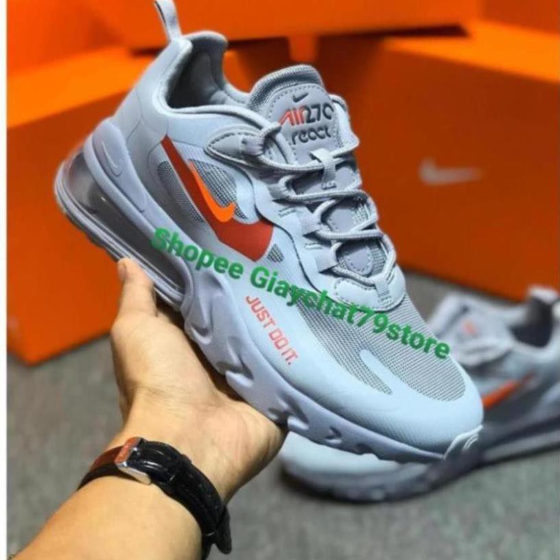 [Sale 3/3]GIÀY NIKE AIR MAX 270 REACT JUST DO IT CT2203-002 Men - Women [Full Box - Auth - Chính Hãng] -Ta1