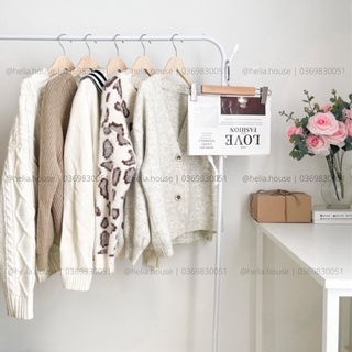[ CHỌN MẪU ] Áo khoác len cardigan cổ V hàn quốc, 2hand tuyển chọn – Helia House