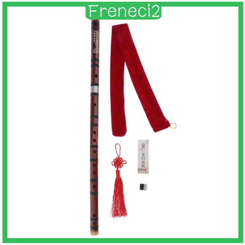 [FRENECI2]  Professional Handmade Chinese Bamboo Flute Dizi Woodwind Instrument