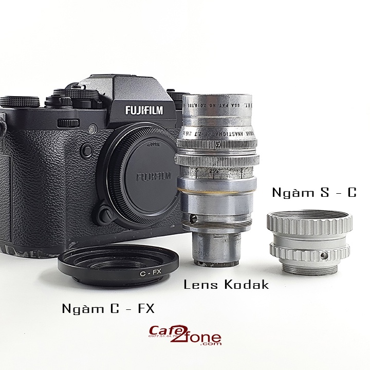 Lens MF Kodak Anastimat 63mm F/2.7 ngàm S - Kodak cine lens 2.5inch (Ống kính máy ảnh film) - Cafe2fone