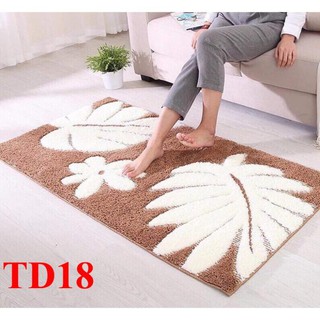 Thảm lau chân 3D lông dày thảm cửa TD18 thảm phòng tắm phòng ngủ thảm chân phòng khách lông dày siêu thấm mềm mại chống
