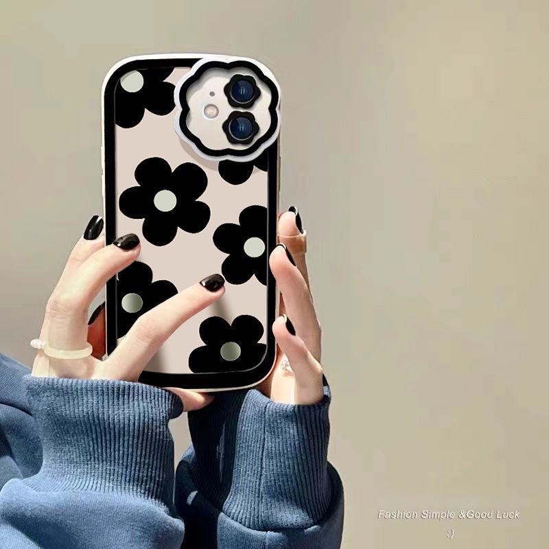 Ốp Điện Thoại Bảo Vệ Toàn Diện Chống Sốc Họa Tiết Hoa Cho IPhone 12 13 11 Pro Max X Xs Max Xr HJT8