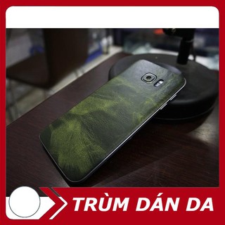 [DÁN DA] Miếng dán da Samsung S7 edge - màu xanh lục - D50