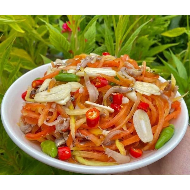 85k hủ 800gr Mắm Cá Cơm Đu Đủ