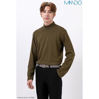 Áo Thun Nỉ Nam Cổ Lọ Dài Tay Form Rộng MANDO Phong Cách Hàn Quốc Phối Đồ Đẹp Nhất 2020 - ANN14