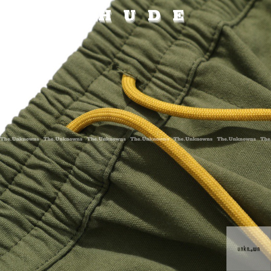 [BEST Quaility]-Quần Snap R.HUDE  CUPRO MOSS GREEN CARGO PANTS,quần cargo pants ống suông cao cấp full túi tag