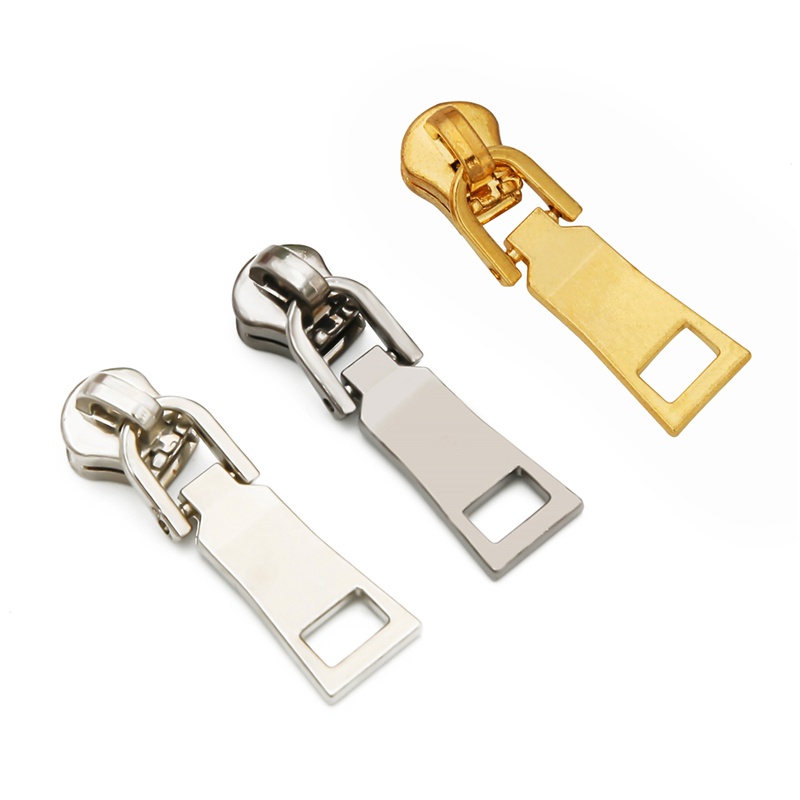 Set 2 đầu kéo bằng kim loại có thể tháo rời cho khoá kéo ba lô / áo khoác diy