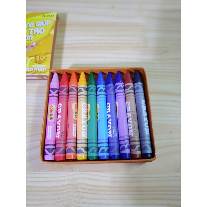 Bút Sáp Màu Colokit CR-C015 1 hộp 10 Màu