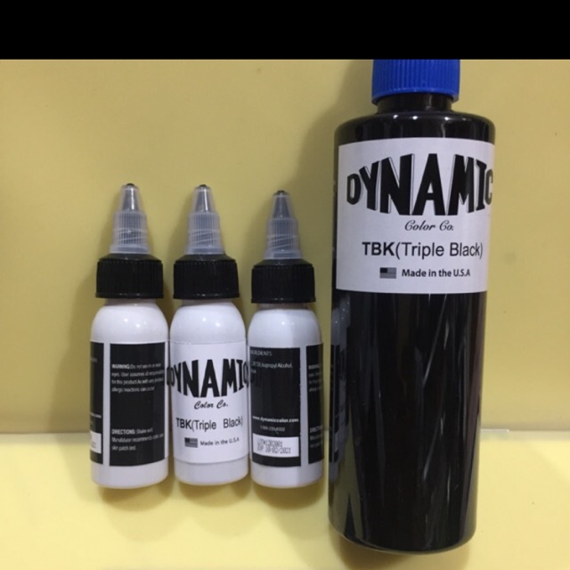Mực xăm dynamic Triple black 30ml(190k/1c)