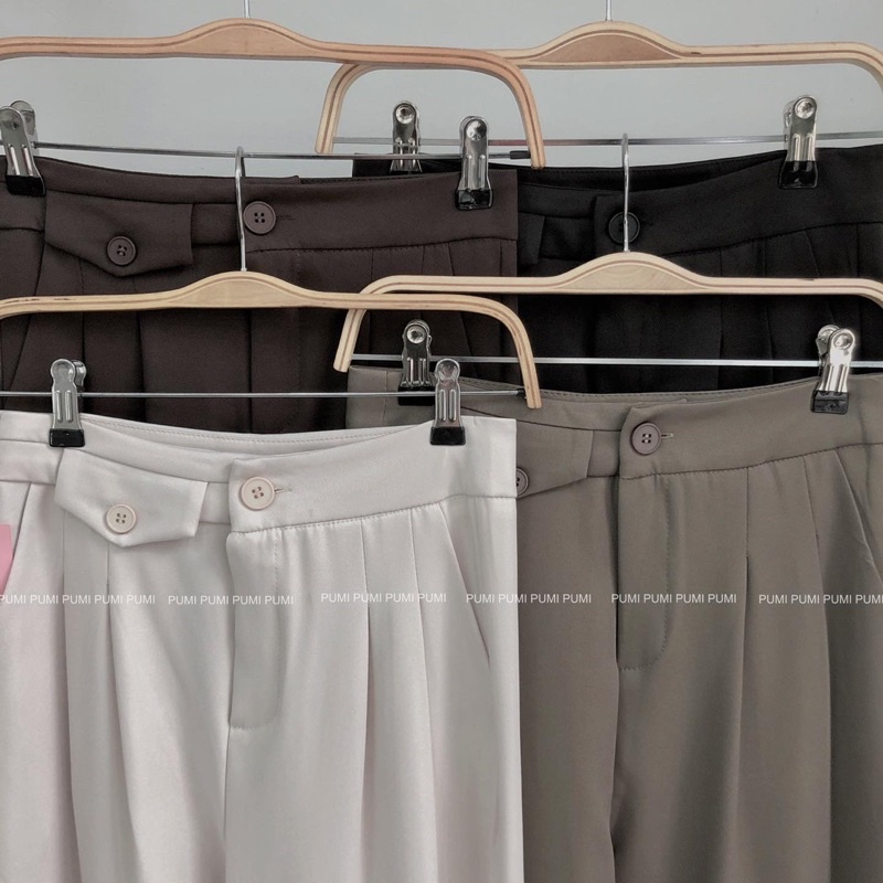 Quần suông nữ đai kiểu size SML Pumi