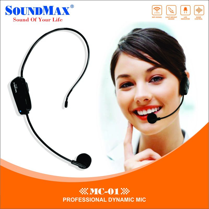 Microphone đeo tai không dây SoundMax MC-01