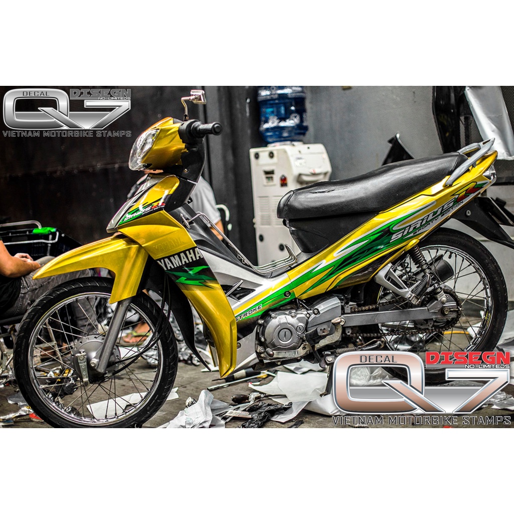 Tem Rời Sirius 110 Xanh vàng