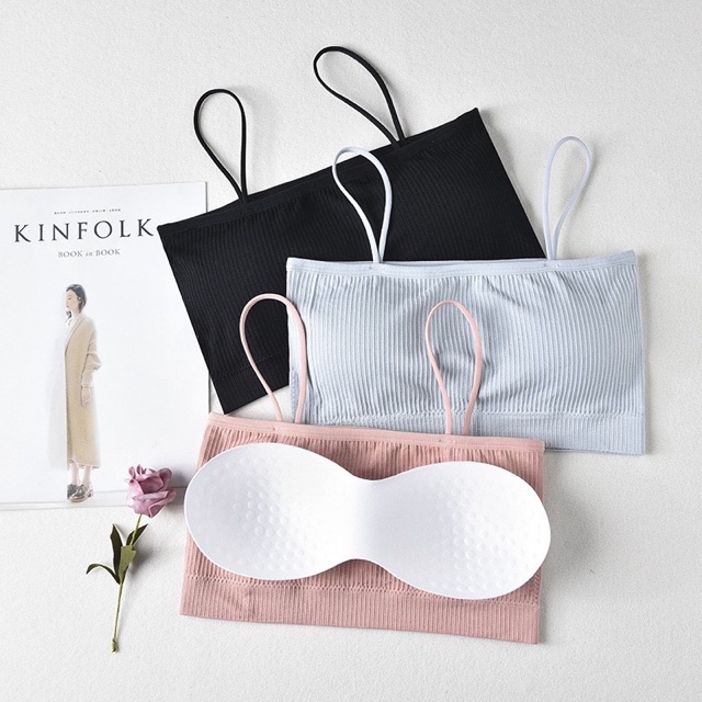 [Mã FAMARAL2 giảm 10K đơn 50K] Áo Bra Cotton Gân Tăm 2 Dây Gợi Cảm Trẻ Trung (809) | BigBuy360 - bigbuy360.vn