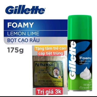 bột cạo râu gillette hương chanh chai 175g date mới tặng tre