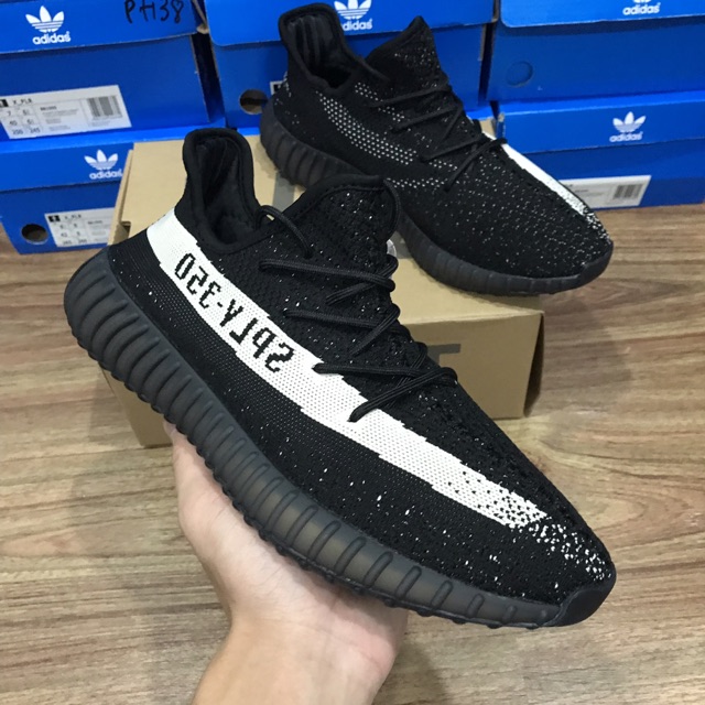 SALE XẢ KHO THANH LÝ - RẺ giày thể thao Yeezy 350   đen viền trắng  nam nữ ' 2020 WT ' ³ .