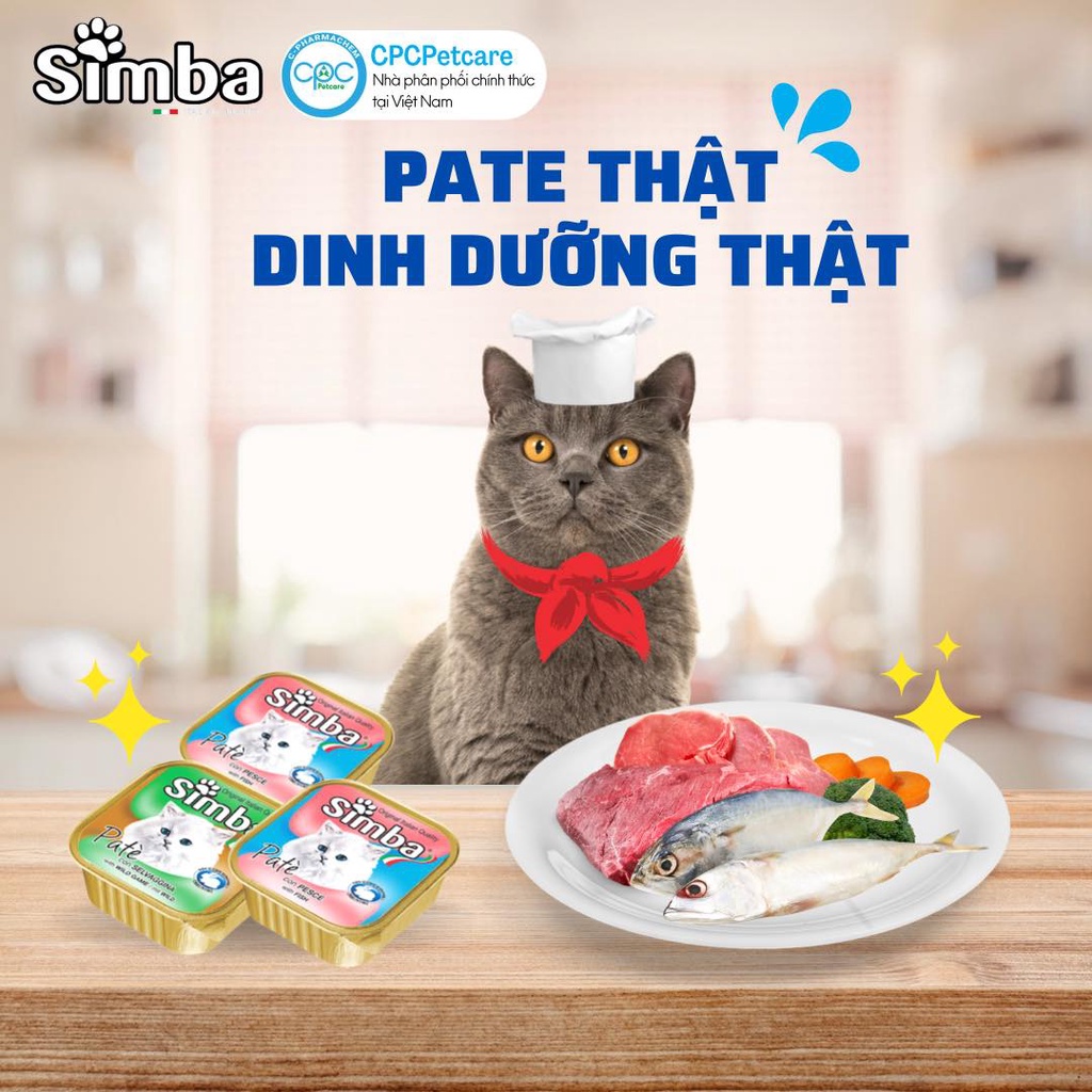 𝗨𝗿𝗯𝗮𝗻_𝗦𝗶𝗺𝗯𝗮_Pate cho mèo thuộc tập đoàn Monge Ý