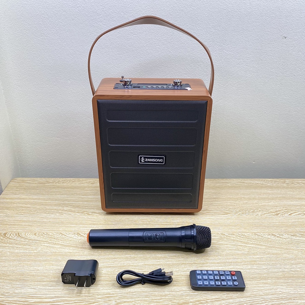 Loa karaoke bluetooth ZANSONG S89 tặng kèm 1 micro không dây