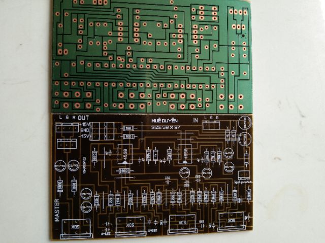 Bo pcb master 2 IC bản chuẩn chất lượng cao dùng thay thế lắp ráp cho amply