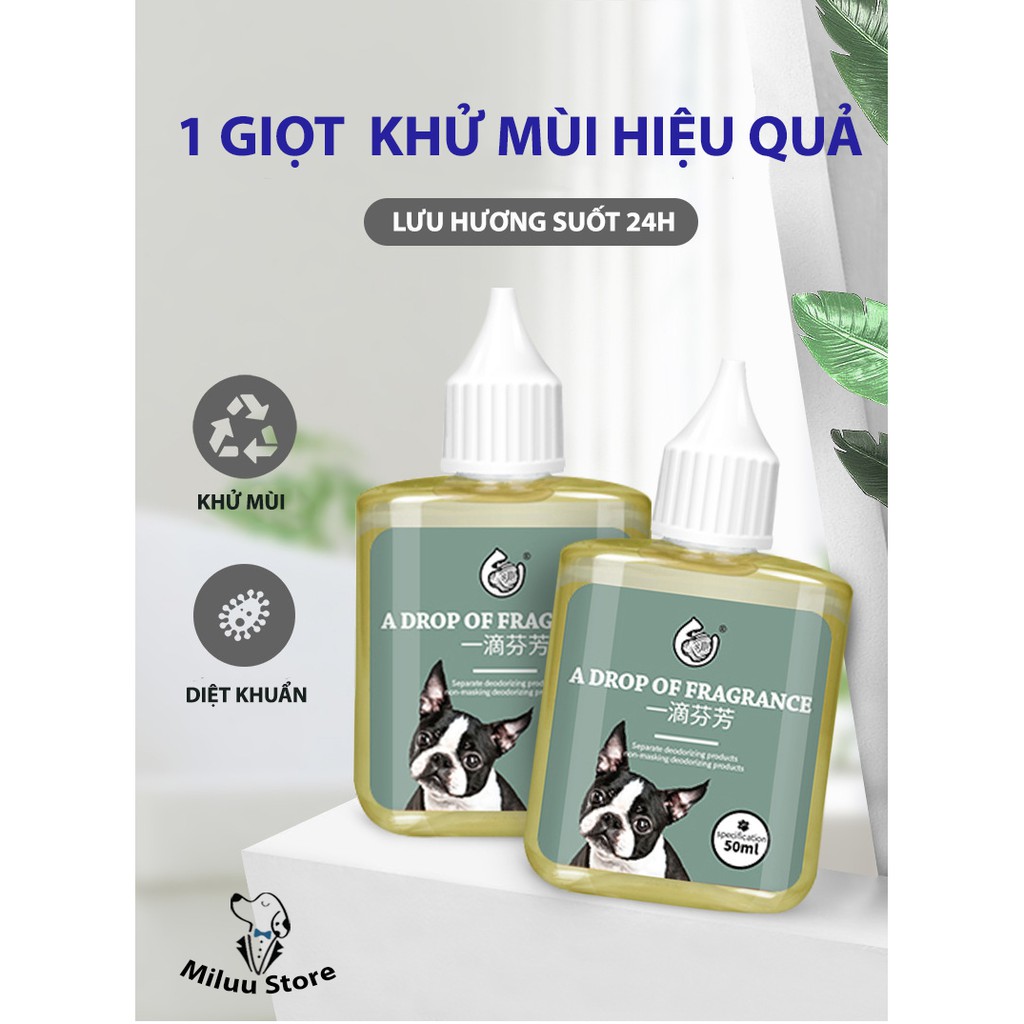 Nhỏ khử mùi nước tiểu chó mèo, nhỏ khử mùi tiện lợi dành cho cho thú cưng hay tiểu bậy