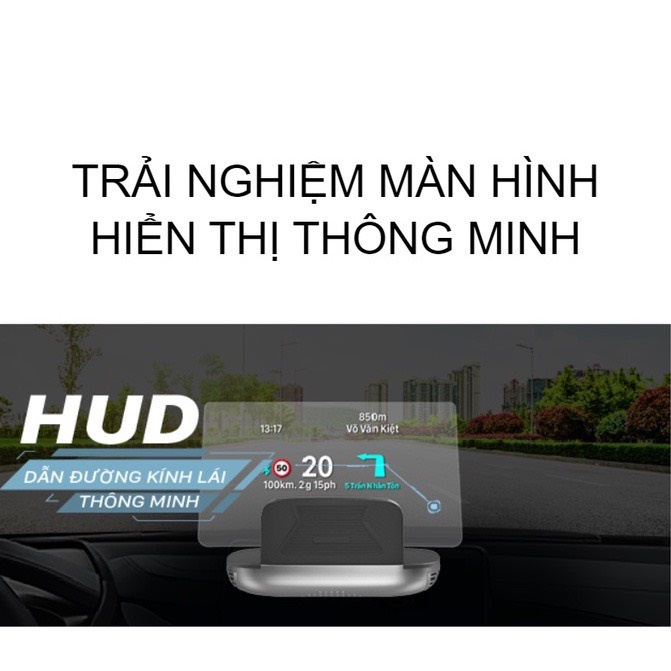 VIETMAP H1N - Hud Hiển Thị Thông Minh -Cảnh báo giao thông+dẫn đường - Hàng chính hãng Đại Việt Auto