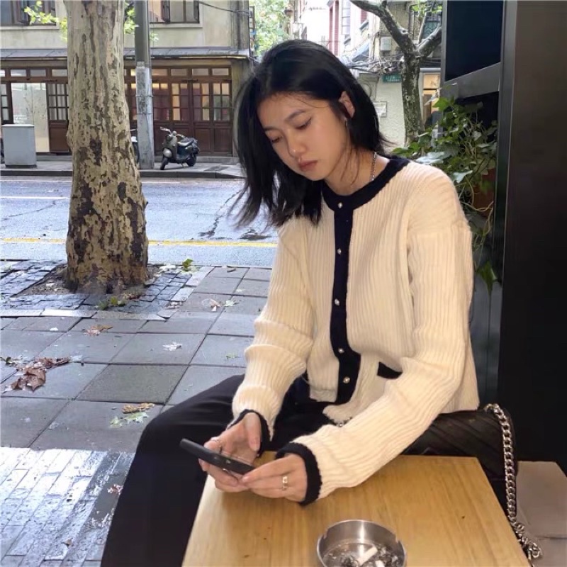 Cardigan ba màu mẫu mới