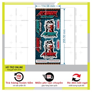 SHINDECAL- LOGO STICKER DÁN XE MÁY MINI M 76