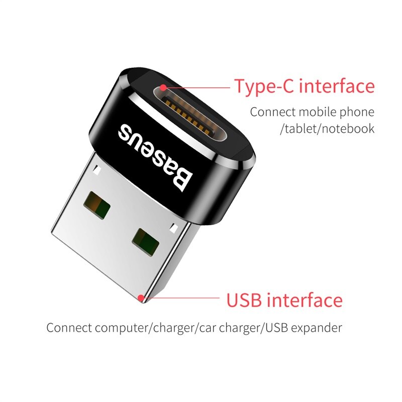 Baseus Đầu Chuyển Đổi Usb Sang Usb Type C Otg Cho Macbook | BigBuy360 - bigbuy360.vn