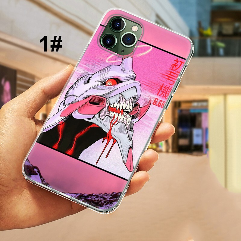 Ốp điện thoại silicon họa tiết anime Neon Genesis Evangelion NS38 cho iPhone XR X Xs Max 8 7 6s 6 Plus 5 5s SE 2020