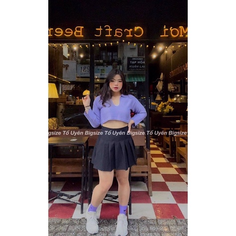 (T.U Bigsize 50-75kg) Áo Croptop Trơn Dài Tay Hàng QCCC