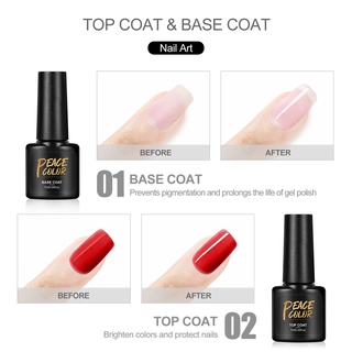 Bộ Gel Lót Và Áo Khoác Không Cồn Lâu Trôi 7ml Màu Sắc Hòa Bình