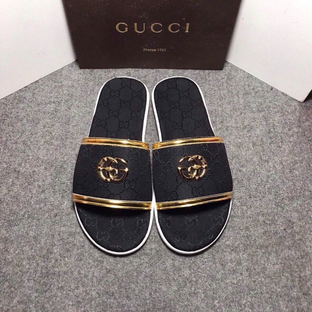 Dép lê GG đen nam