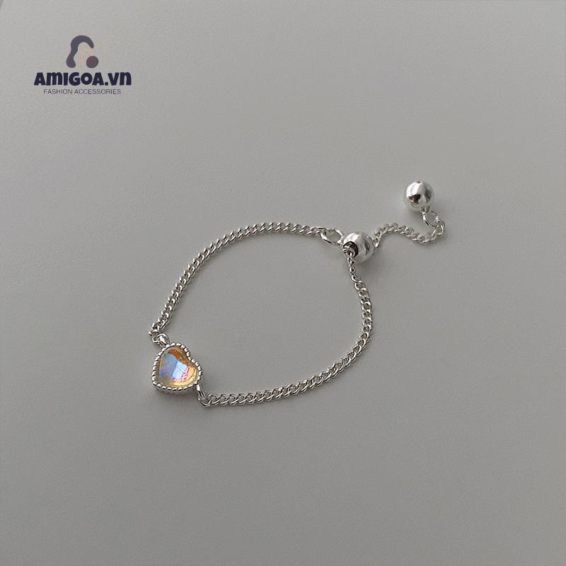 ✨✨Nhẫn mạ bạc đính đá mặt trăng giả thời trang dành cho nữ