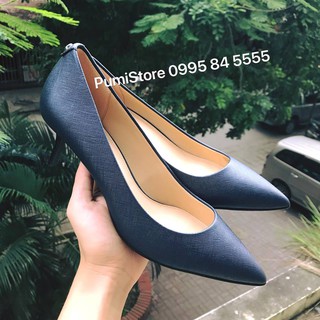 Giày Michael Kors Flex Kitten Pump Saffiano Admiral