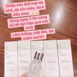 Serum kích trắng da 9 wishes
