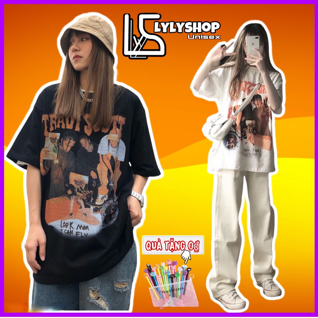 Áo thun nam nữ Lylyshop Unisex, kiểu áo phông oversize form rộng phong cách unisex, chất vải thun cotton 100% co dãn
