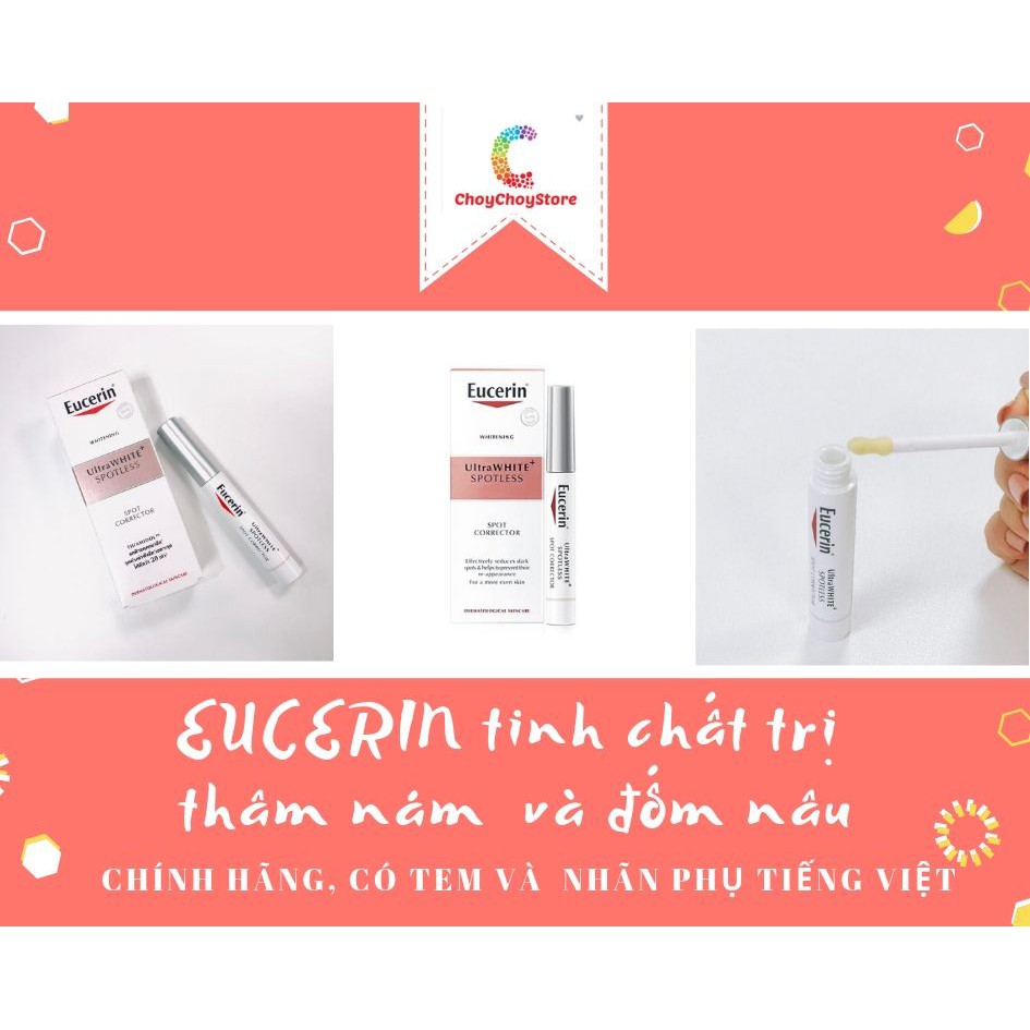 [CHÍNH HÃNG CÓ TEM] EUCERIN TINH CHẤT TRỊ THÂM NÁM VÀ ĐỐM NÂU- ULTRAWHITE-SPOTLESS SPOT CORRECTOR 5ML