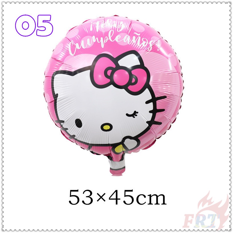 Bong bóng họa tiết hoạt hình Hello Kitty 18 inch trang trí tiệc sinh nhật