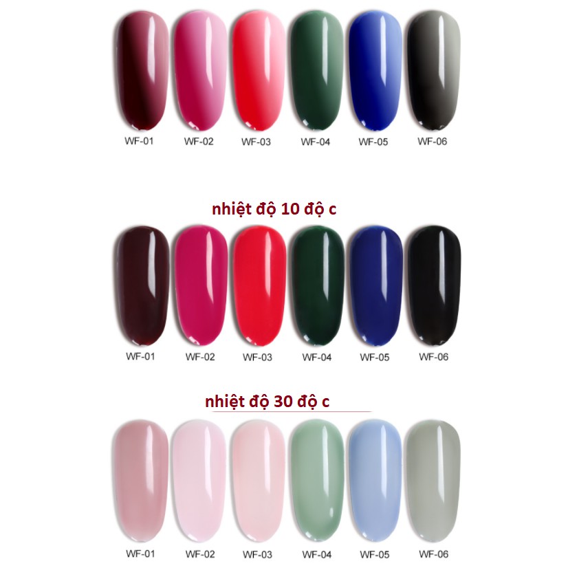 Sơn Gel AS Mã WF sơn đổi màu (cam kết chính hãng _lựa màu tự do hơn 2000 màu)