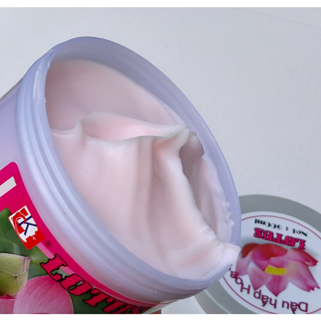Kem hấp dầu ủ tóc Hoa Sen Lotus chống chẻ ngọn và hư tổn siêu mềm mượt