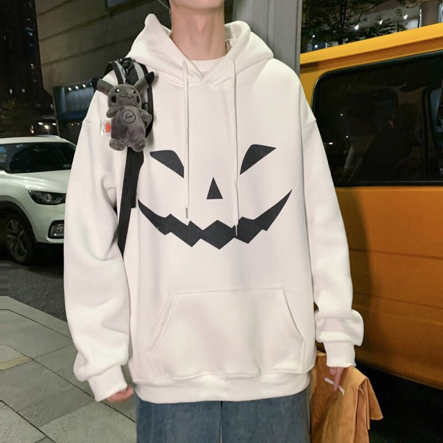 [ Đủ size ] Áo Hoodie in hình mặt quỷ phảng quang 2 màu trắng đen sắc nét chất nỉ cotton mịn form UNISEX_MYMY UNISEX | BigBuy360 - bigbuy360.vn
